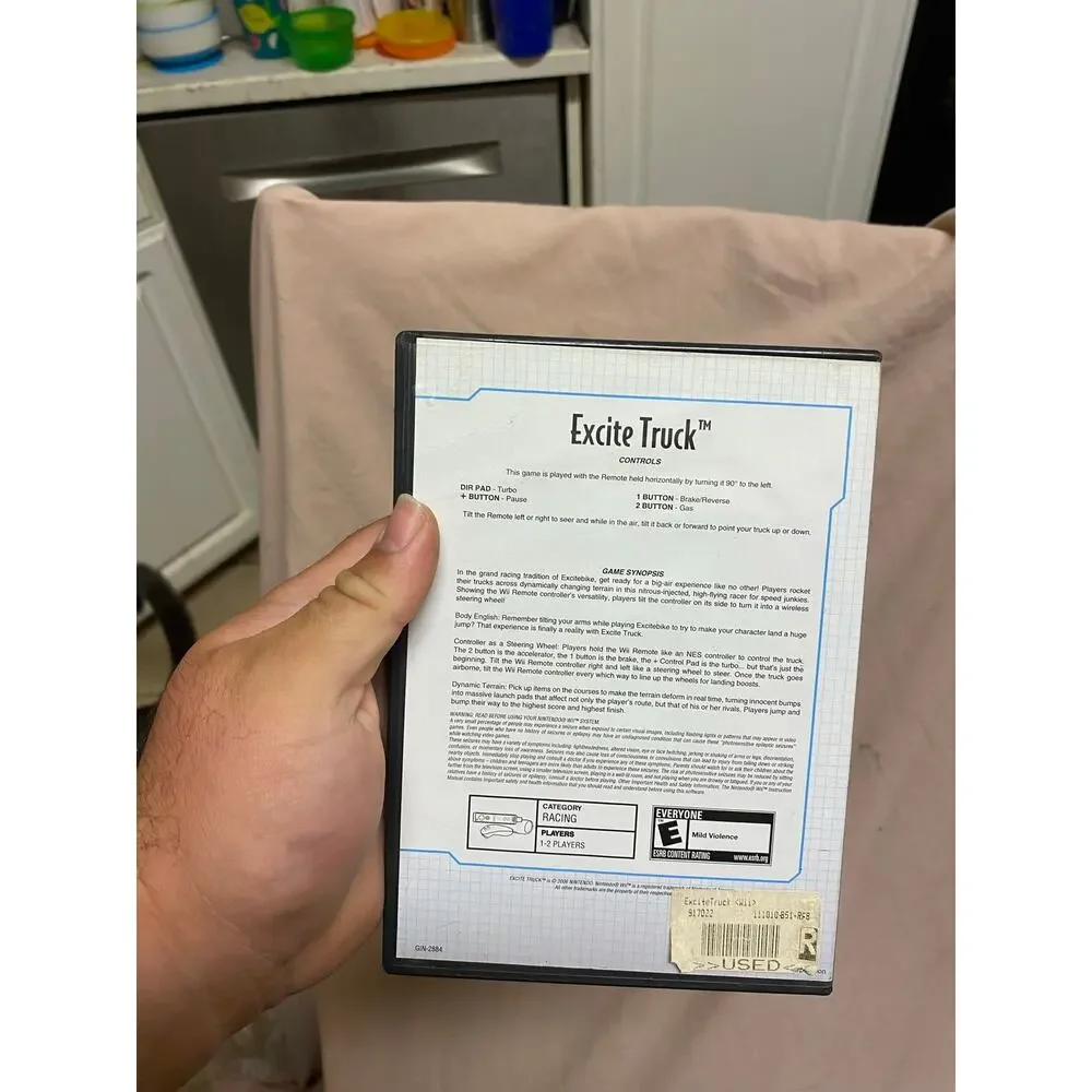Excite Truck (Nintendo Wii, 2006) CIB Hollywood Videos Rental